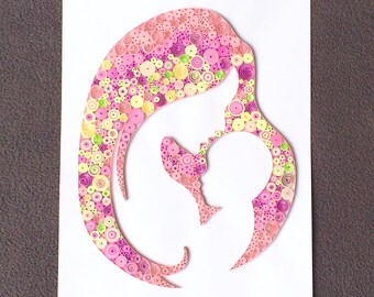 Mothers Day Gift - Mother and Child - Mother's Day Grandma Mother Daughter Mom Gifts from Daughter