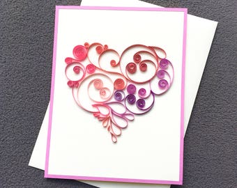 Handmade Card; Anniversary Card; Valentine Card; Love You Card