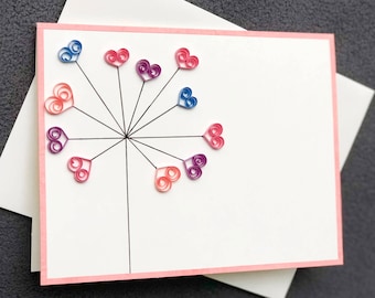 Mothers Day Card - Birthday card - Anniversary Card - Love You Card for mother, girlfriend, wife and fiancé