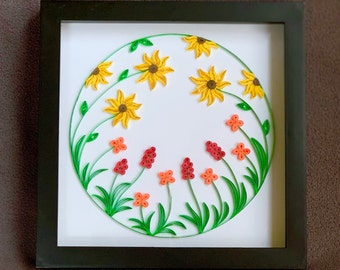 Mothers Day Gift - Sunflower Power - Quilling Wall Hanging
