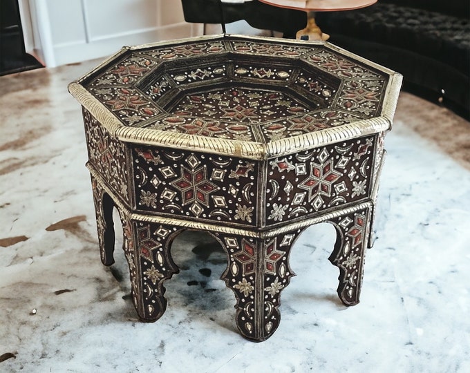 Royal vintage camel bone living room moroccan table a great piece of moroccan furniture theme