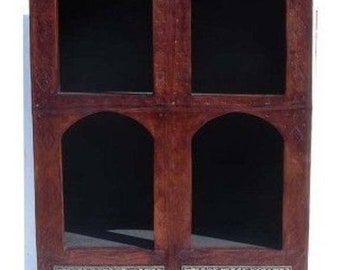 Vintage handmade Moroccan leather  cabinet, this is the missing piece of furniture for your bedroom handmade and unique piece of home decor