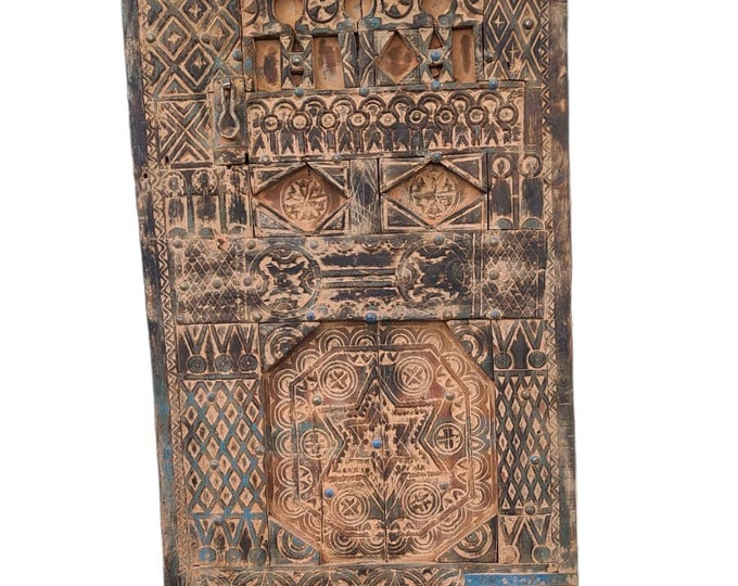 Berber jewish kahina queen door  Udayen Imaziɣen antique door one of a kind 100 years old antique door