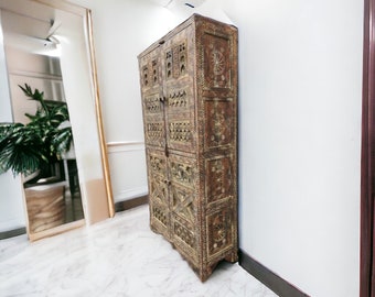 One of a kind touareg african kitchen cabinet moroccan armoire ethnic handmade wooden vintage wedding bedroom tribal unique furniture