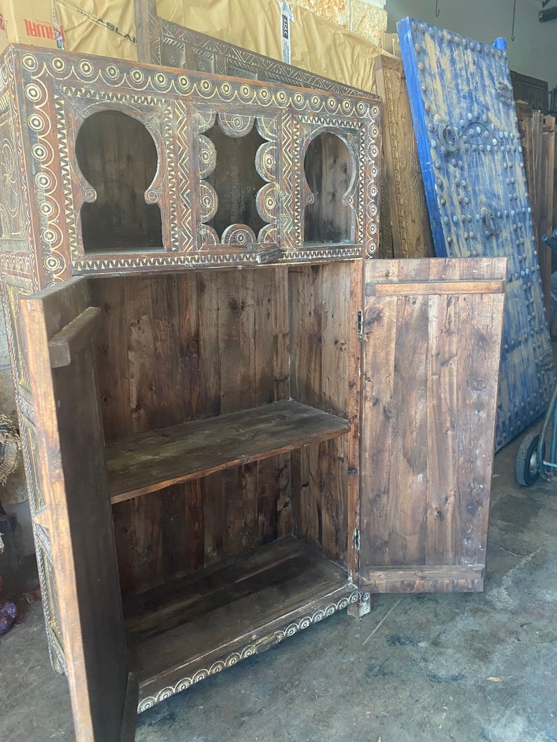 Vintage Touareg African Kitchen Moroccan Armoire Etsy