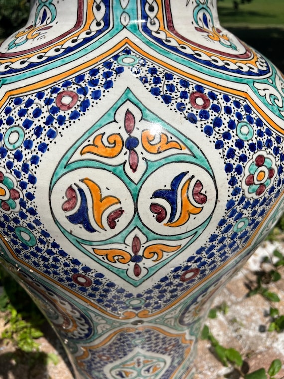 19世紀Antique Moroccan ceramic vase 19世紀Antique Moroccan ceramic vase 19世紀Antique Moroccan ceramic