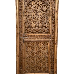 Great Interior and exterior Moroccan vintage andalusian door carved for bedroom