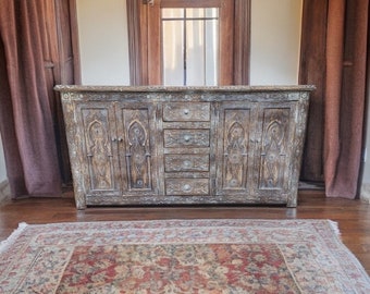 wooden handmade cabinet eight drawers. This is the missing piece for your bedroom or living room  african moorish dresser moroccan furniture