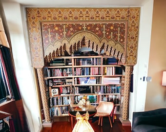 120” wide Hand painted royal Moroccan arch