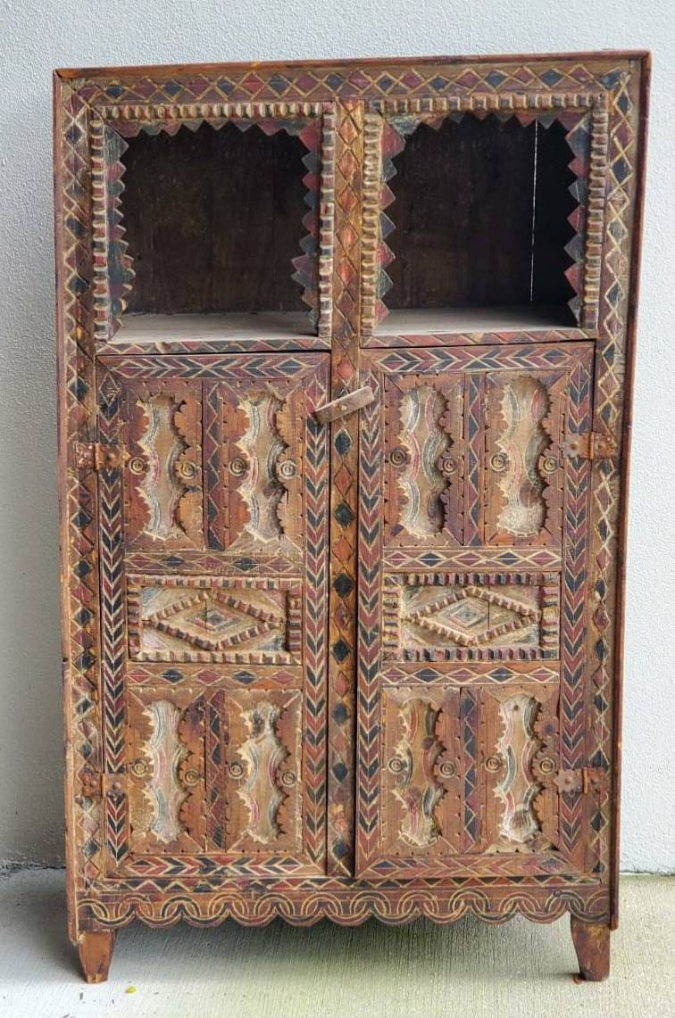 Vintage nomad touareg african moroccan armoire ethnic handmade