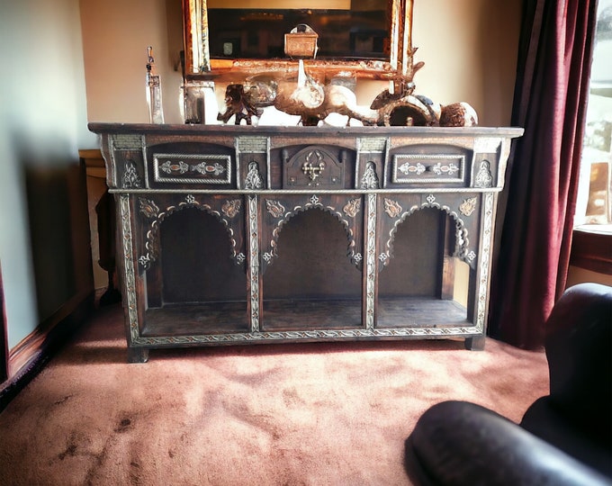 Unique console cabinet moorish dresser This is the missing piece of furniture in your bedroom moroccan bone cabinet