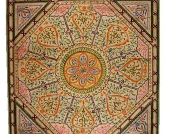 Traditional handmade hand painted Moroccan wooden ceiling panel panel living room or bedroom unique architectural moorish middle eastern