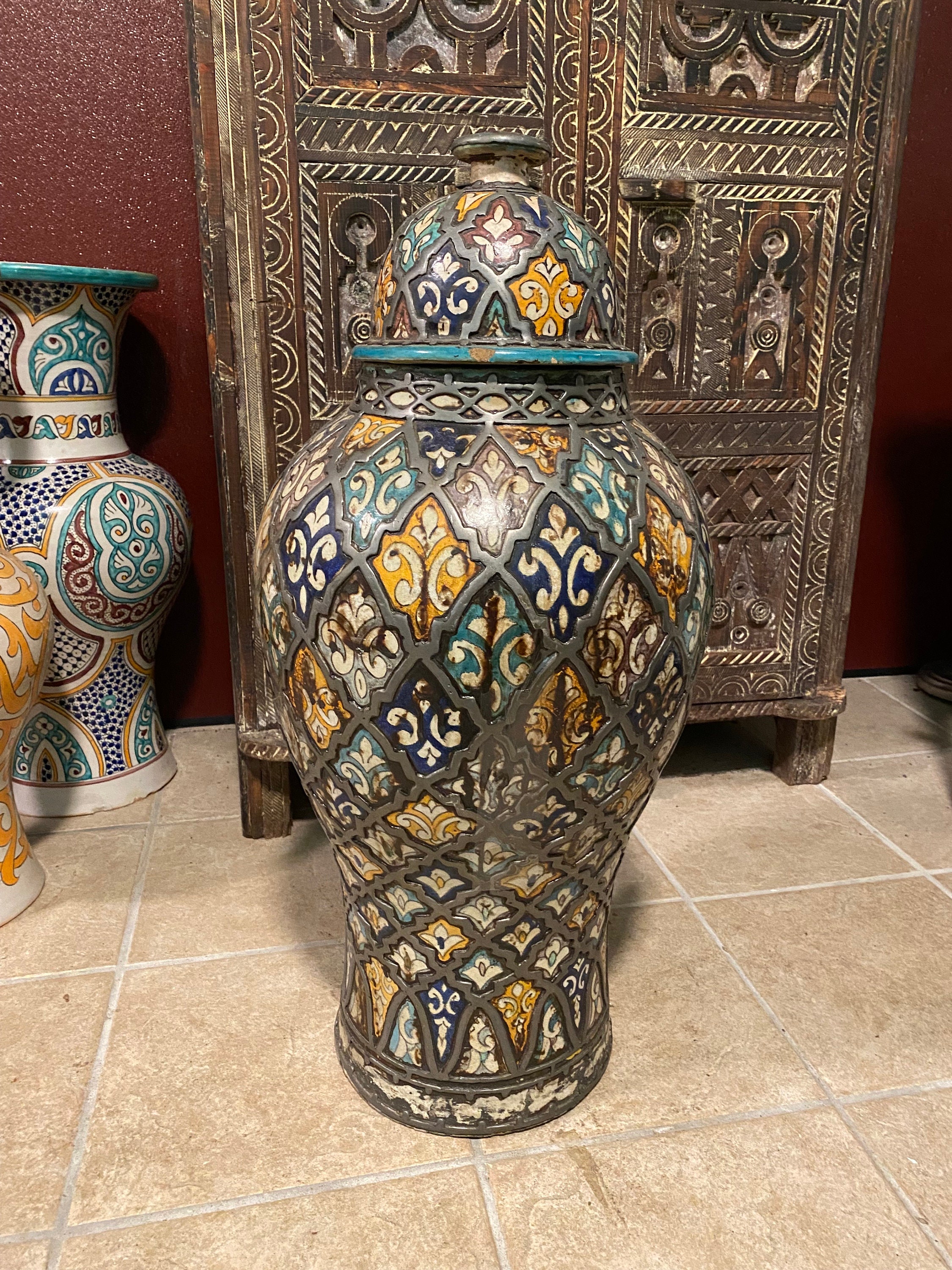19世紀Antique Moroccan ceramic vase il_fullxfull.5813819568_57b6.jpg