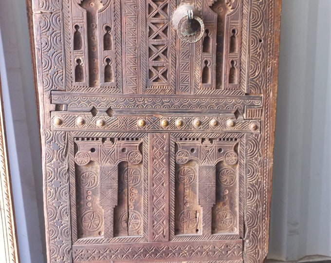 One of a kind antique african touareg door old moroccan berber bedroom panel great for wall decor headboard bed a piece of nomad furniture