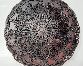 Plaster ceiling medallion moroccan unique architecture piece, decorative moorish Handmade geometric plaster wall or ceiling decoration