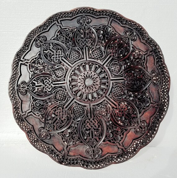 Plaster Ceiling Medallion Moroccan Unique Architecture Piece Decorative Moorish Handmade Geometric Plaster Wall Or Ceiling Decoration