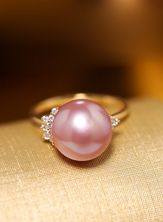 14KT Rose Gold Freshwater Pearl Ring