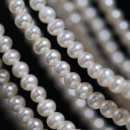 18k Yellow Gold 3-4mm Natural Freshwater Baby Pearl shops Bracelets, Handmade Baby Golden Pearl Bracelets Freshwater Baby Pearl Beaded Choker