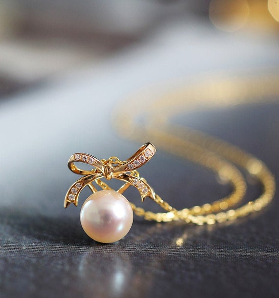 Yellow gold pearl jewelry online