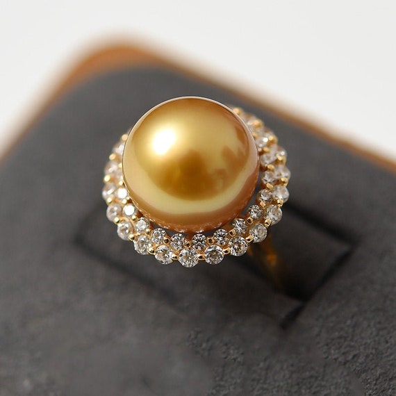 11.5mm Genuine Pearl Lace Craft Ring discounted clearance sale 