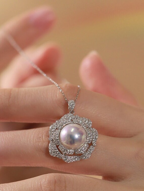 Mabe pearl necklace clearance