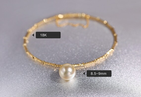 14KT Yellow Gold Akoya Pearl Bracelet 933880/A | Parris Jewelers |  Hattiesburg, MS