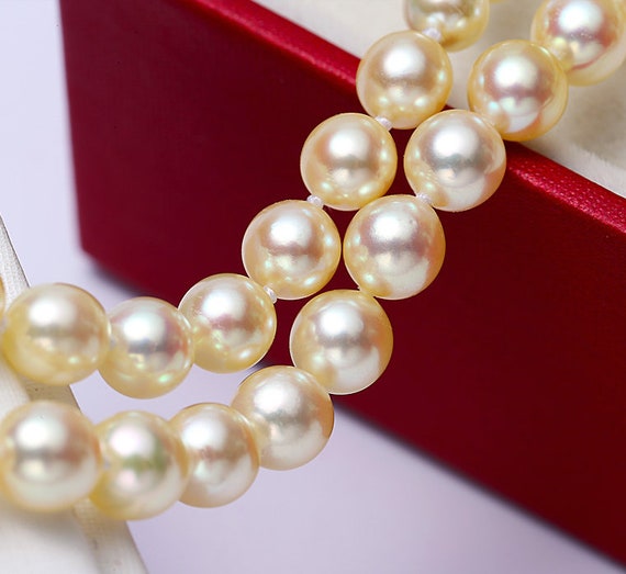 Golden akoya deals pearls