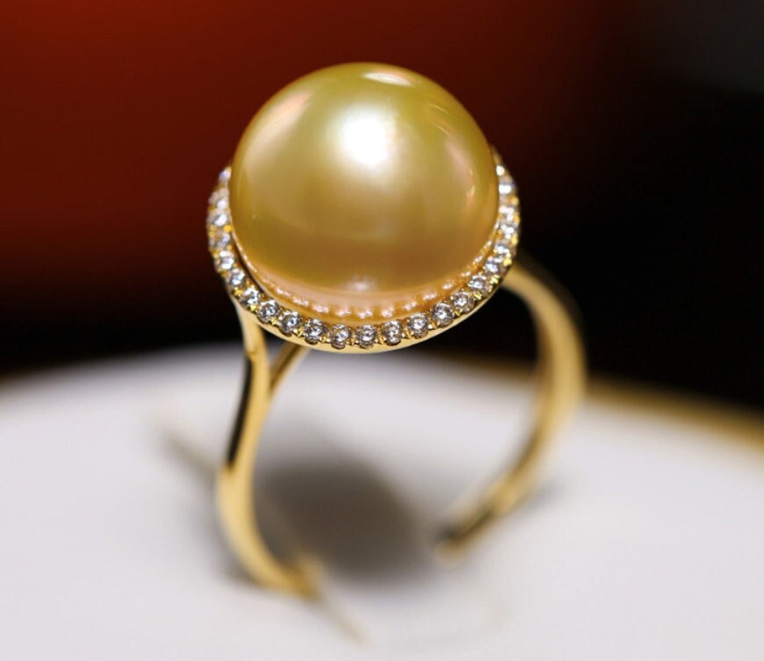 South sea golden pearl ring sale