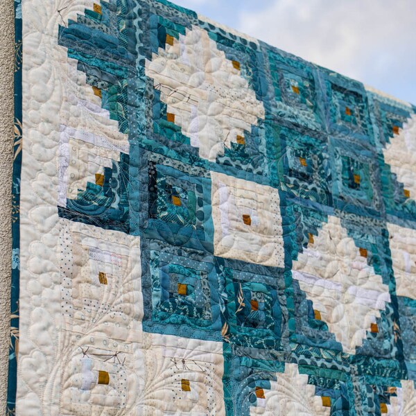 Log Cabin Quilt Patterns Etsy