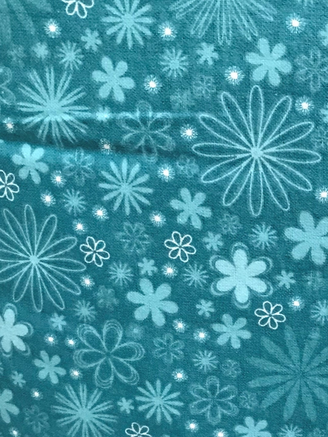 108 Wide Backing Flannel Mook Floral Aquarelle Etsy