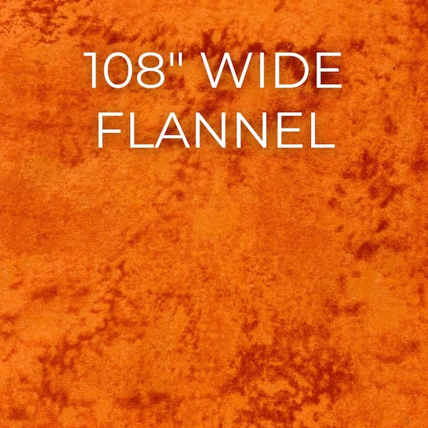 Tranquil Washed Cotton Flannel In Orange main image 1
