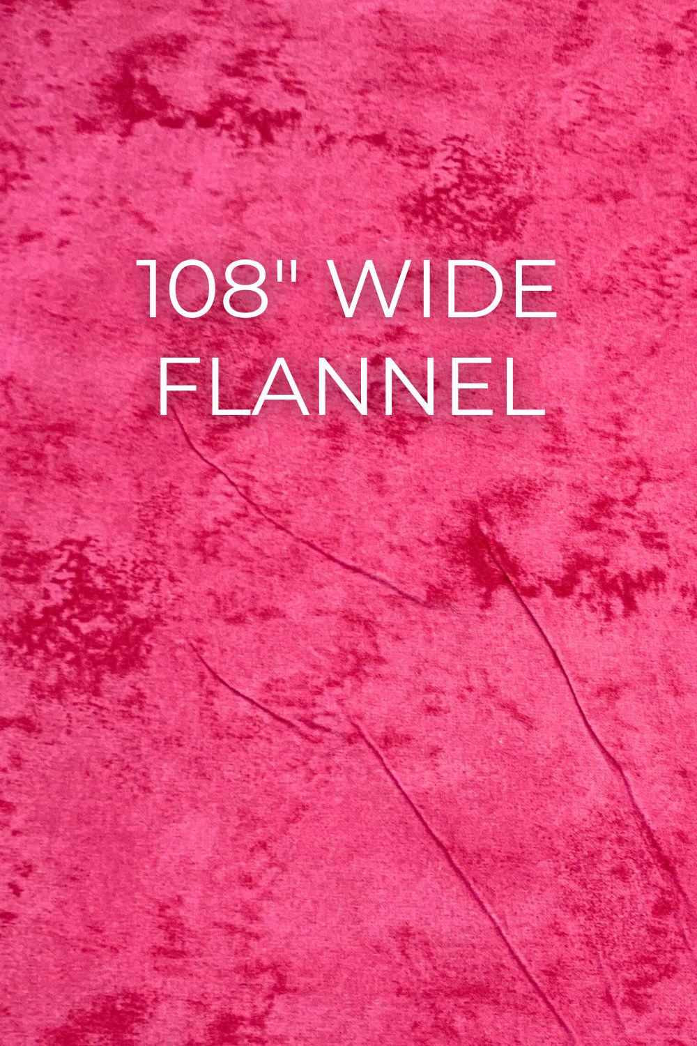 Wide backing quilting flannel 108 inch wide  Quilt flannel for back of quilt Quilters Flannel Premium quality Marble 14 Hot Pink