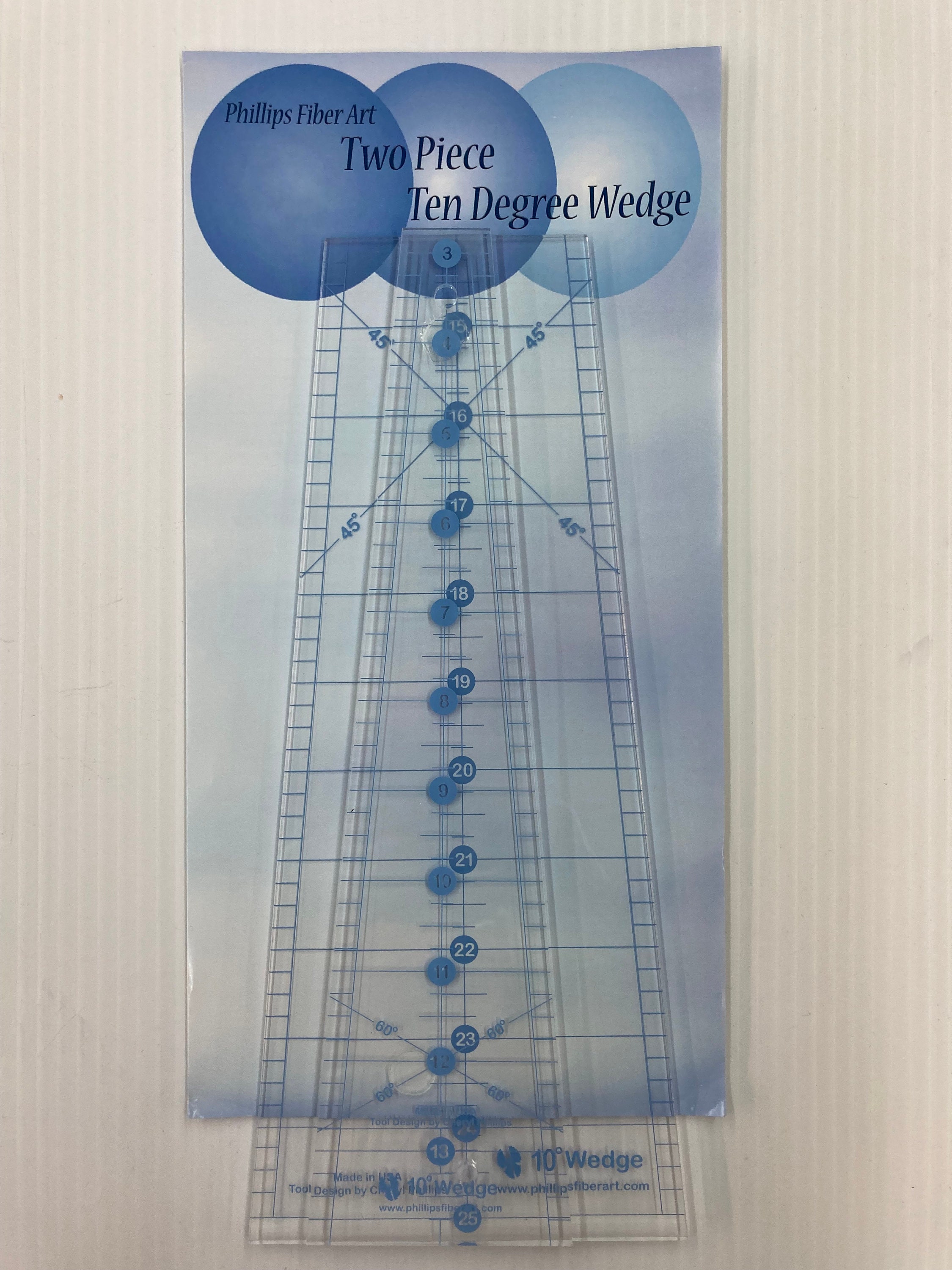 QuiltCut SpinAbout USA Made Non-Slip Quilting Ruler – 5 Piece Rectangle Set