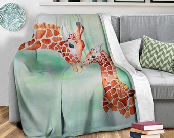 Giraffe Blanket Adult Etsy