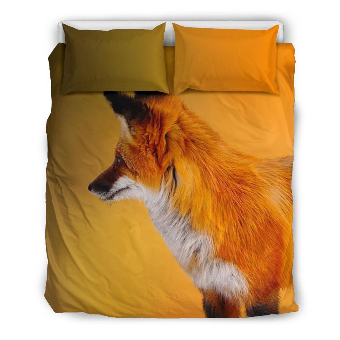 Fox Bedding Set Duvet Cover and Pillow Covers Etsy