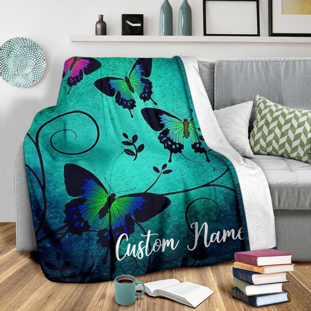 Butterfly Blanket Butterfly Blanket Butterfly Throw Etsy