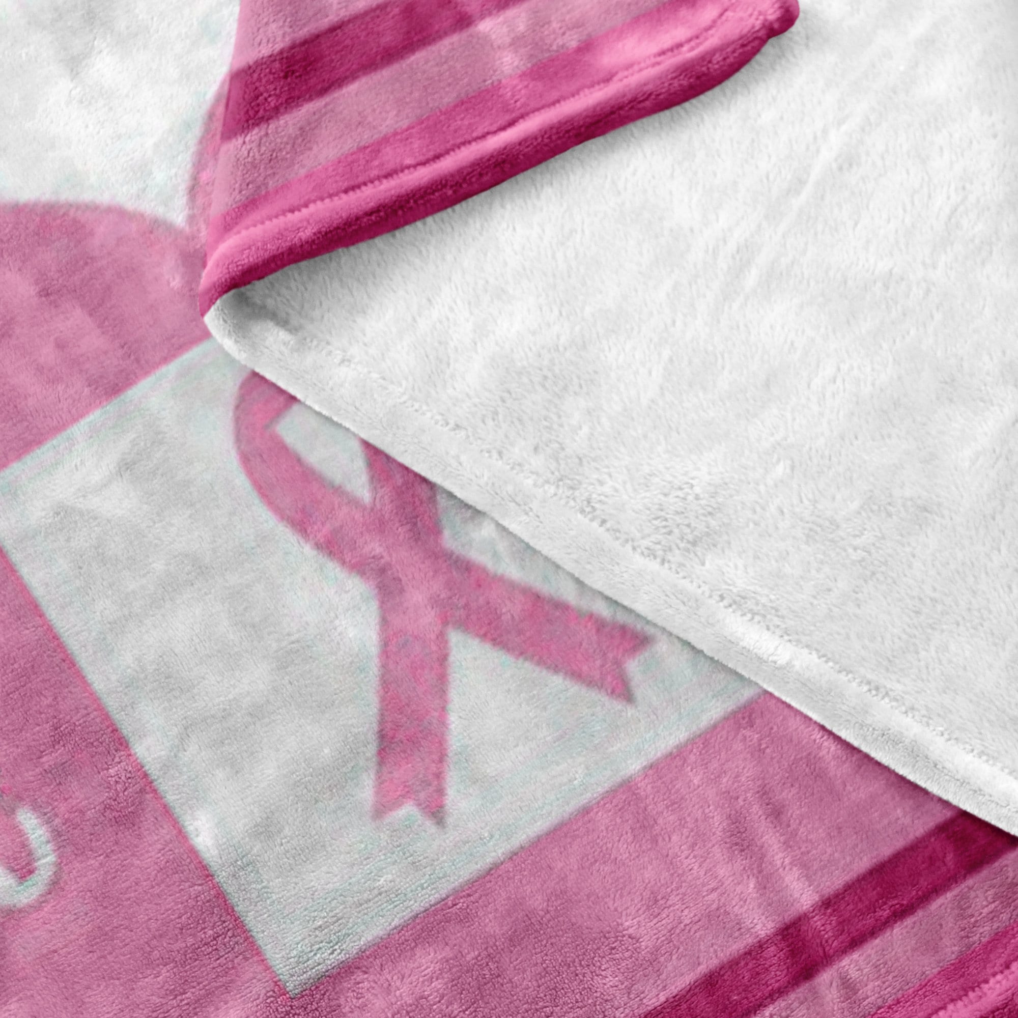 Breast Cancer Fleece Blanket Live Love Laugh Cancer Blanket Etsy