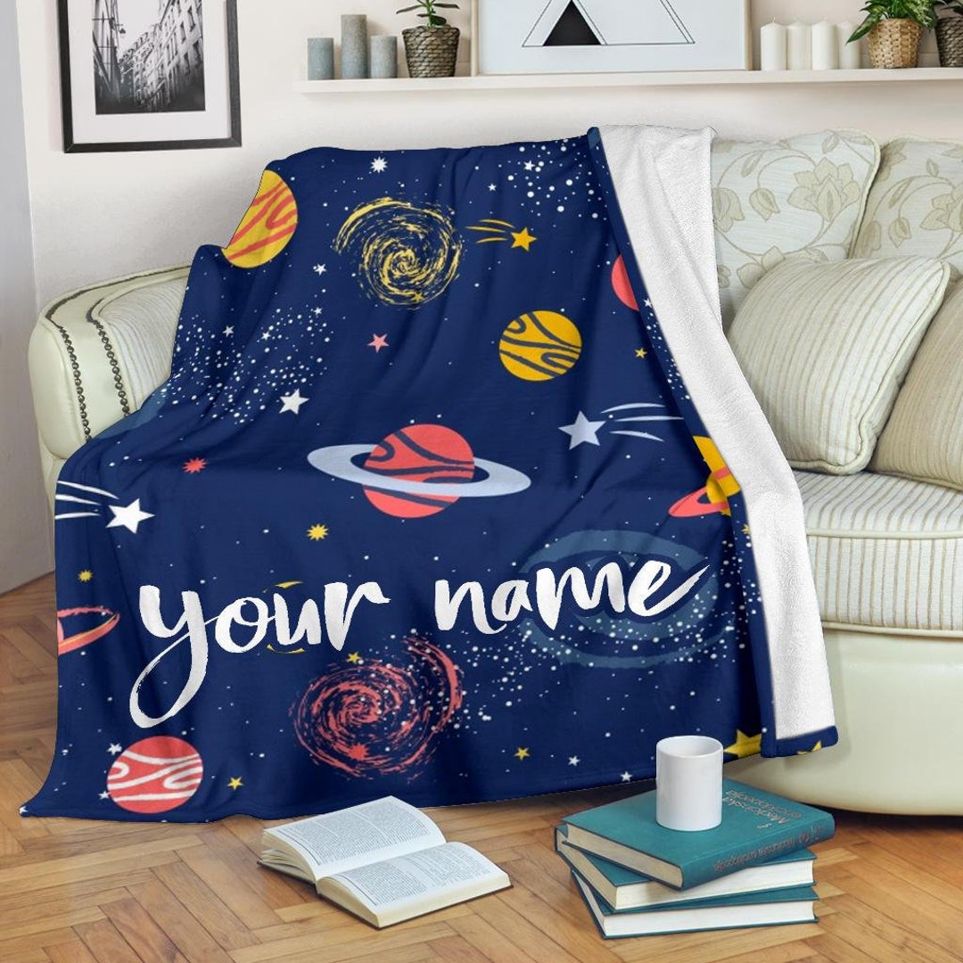 Galaxy Blanket Galaxy Throw Blanket Galaxy Fleece Blanket Etsy