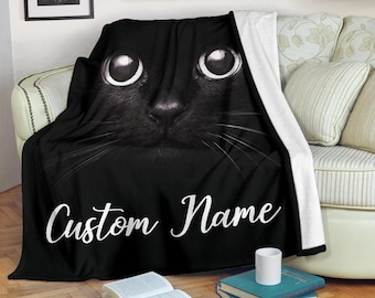 InterestPrint Cute Muzzle of Black Cat Fleece Blanket Super Soft Warm Cozy Bed Blanket Lightweight Sofa Throw Blanket InterestPrint Cute Muzzle of Black Cat Fleece Blanket Super Soft Warm Cozy Bed Blanket Lightweight Sofa Throw Blanket