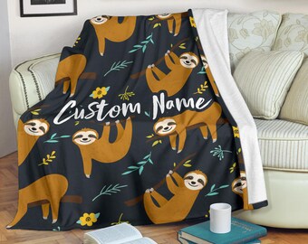 XMCL Funny Sloth Music Throw Blanket for Couch Lightweight Plush Fuzzy Cozy Blankets for Bedroom Sofa Living Room 50x60 inch XMCL Funny Sloth Music Throw Blanket for Couch Lightweight Plush Fuzzy Cozy Blankets for Bedroom Sofa Living Room 50x60 inch