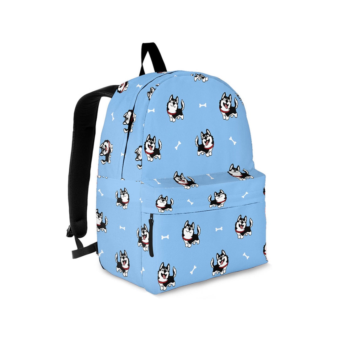 Siberian Husky Backpack Siberian Husky Laptop Backpack Etsy