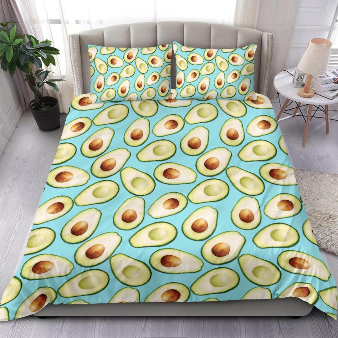 Avocado Bedding Set Avocado Bed Cover Avocado Duvet Cover Etsy