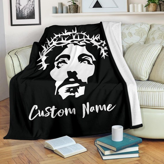 Jesus Christ Blanket Christianity Throw Blanket Jesus Etsy