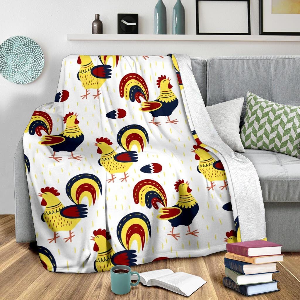 Rooster Blanket Rooster Throw Blanket Rooster Fleece Etsy Nederland
