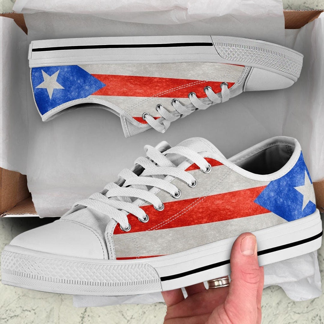 Puerto Rico Flag Shoes Puerto Rico Sneakers Shoes With Etsy