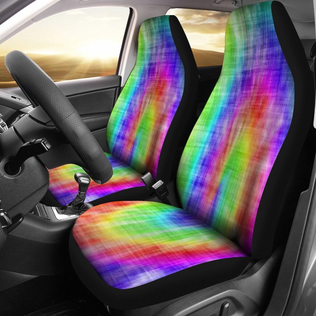 Tie Dye Car Seats set of 2 Tie Dye Tie Dye Car seats Etsy