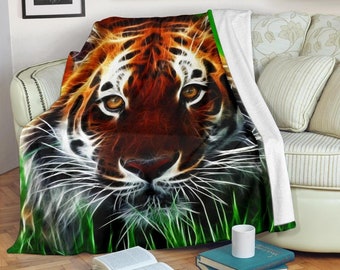 InterestPrint White Tiger Cool Animal Soft Fleece Velvet Travel Blanket Throws for Couch Living Room Office for Adult Kids 40 by 50 Inch InterestPrint White Tiger Cool Animal Soft Fleece Velvet Travel Blanket Throws for Couch Living Room Office for Adult Kids 40 by 50 Inch