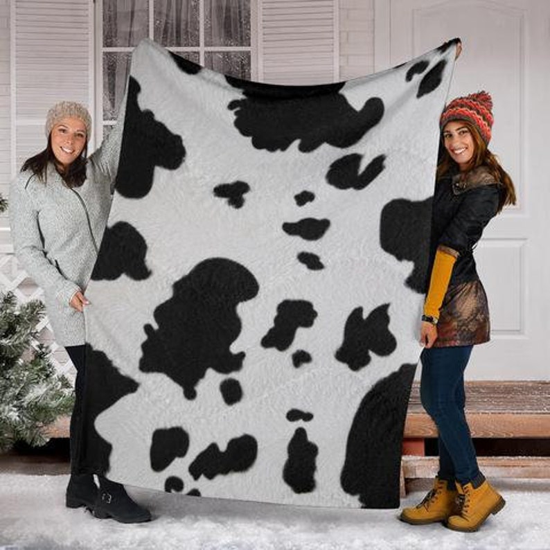 Cow Blanket Cow Print Blanket Cow Pattern Blanket Fleece Etsy