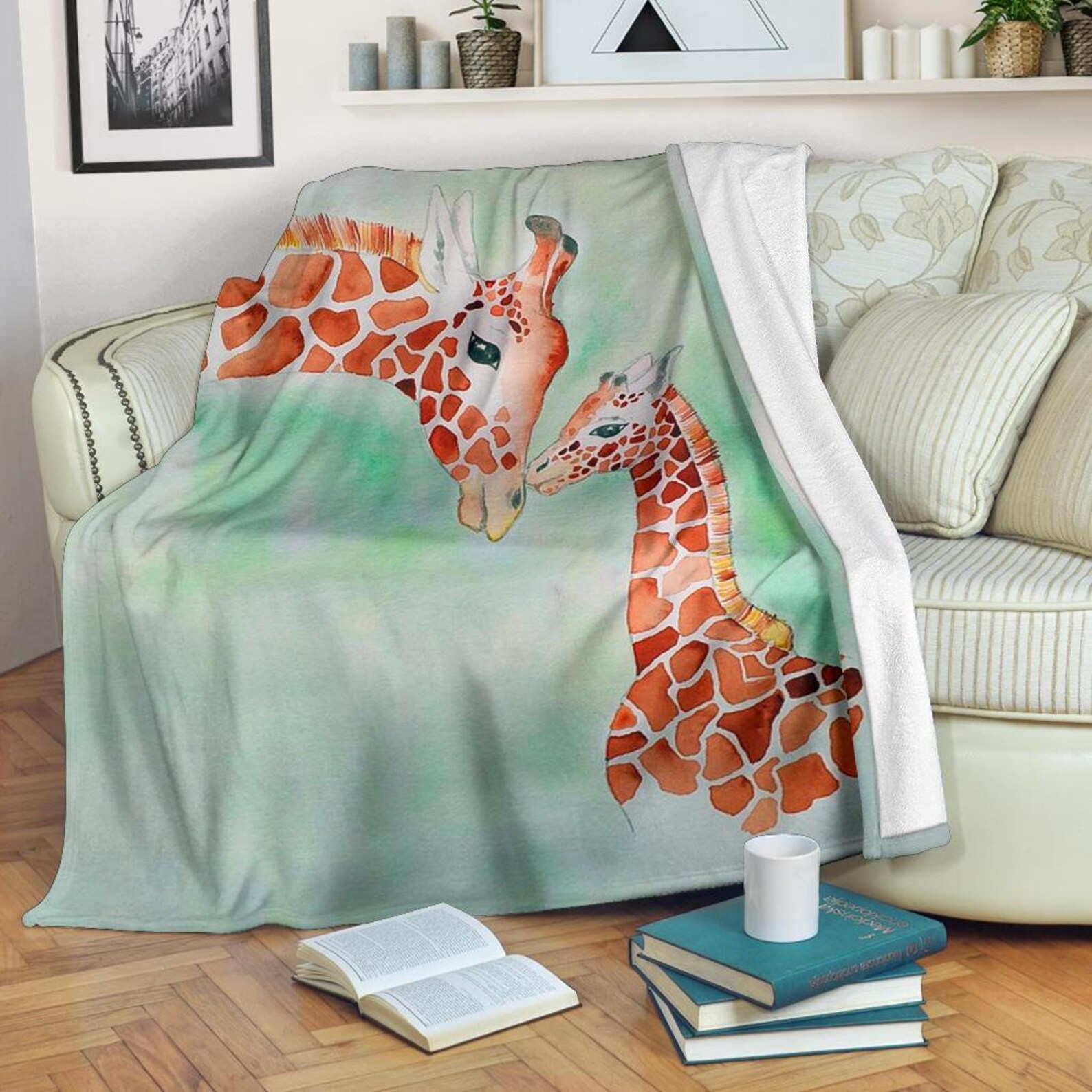 Giraffe Blanket Giraffe Throw Blanket Giraffe Fleece Etsy España