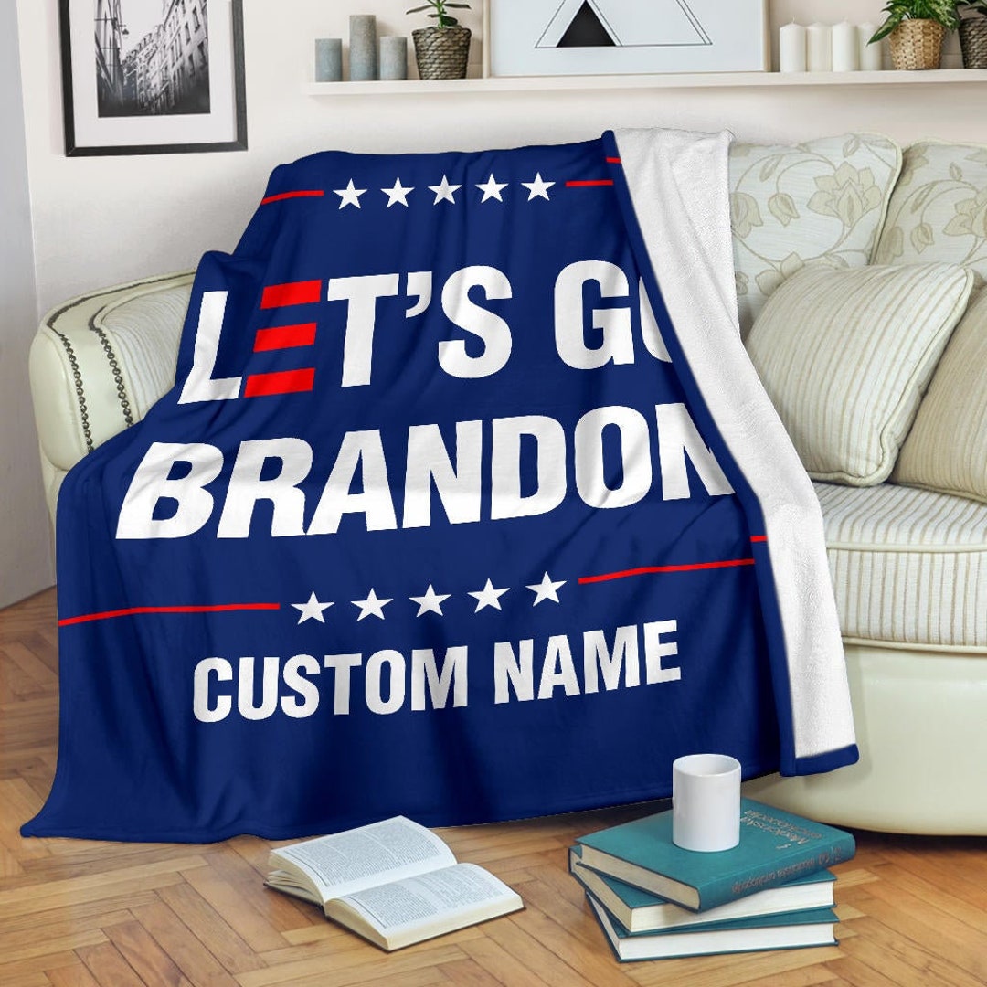 Let's Go Brandon Joe Biden Anti President Blanket Throw Etsy
